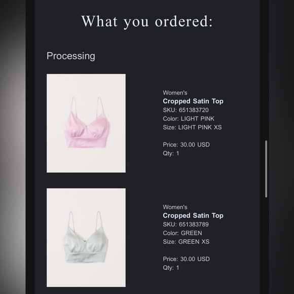 Abercrombie and Fitch cropped tank bundle - Picture 8 of 9